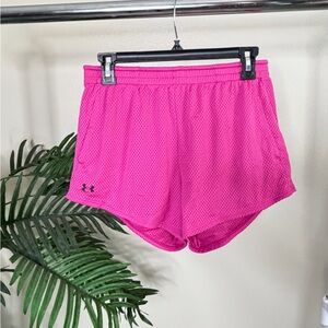 Under Armour Pink Athletic Shorts | Women’s Mesh Running Gym Workout Shorts